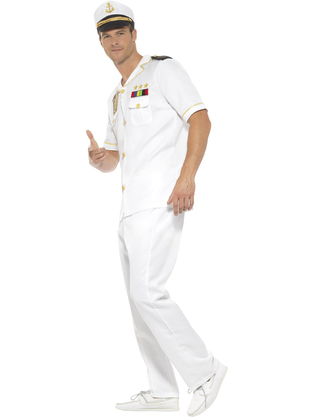 Smiffys Deluxe Captain Costume, Short Sleeve - 48062