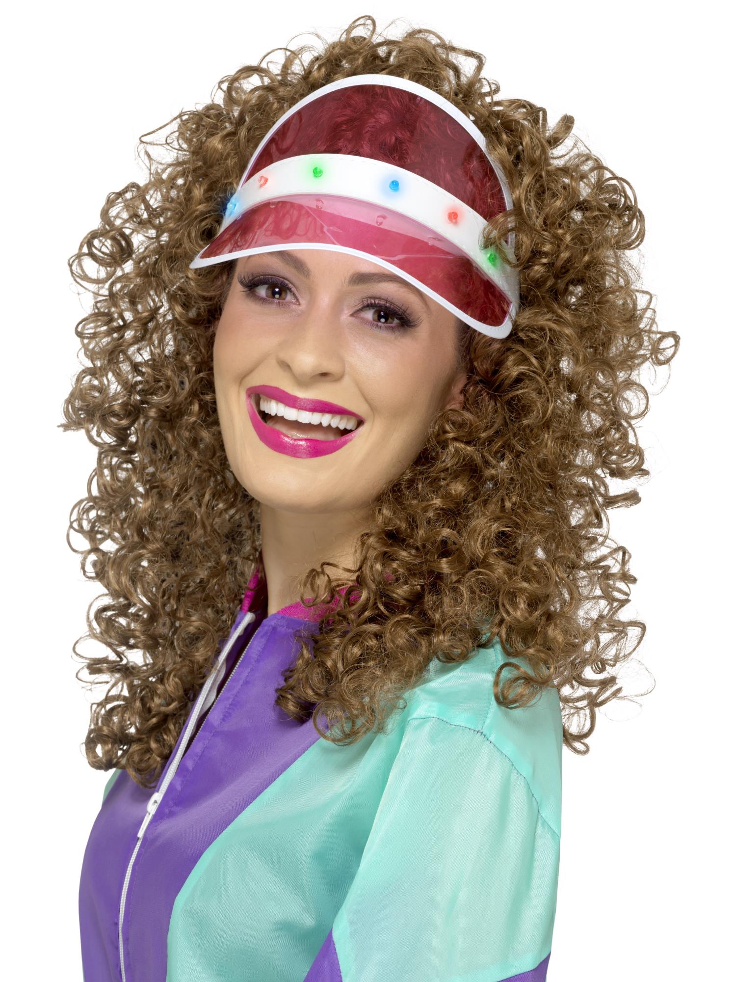 80's Light Up Visor, Pink