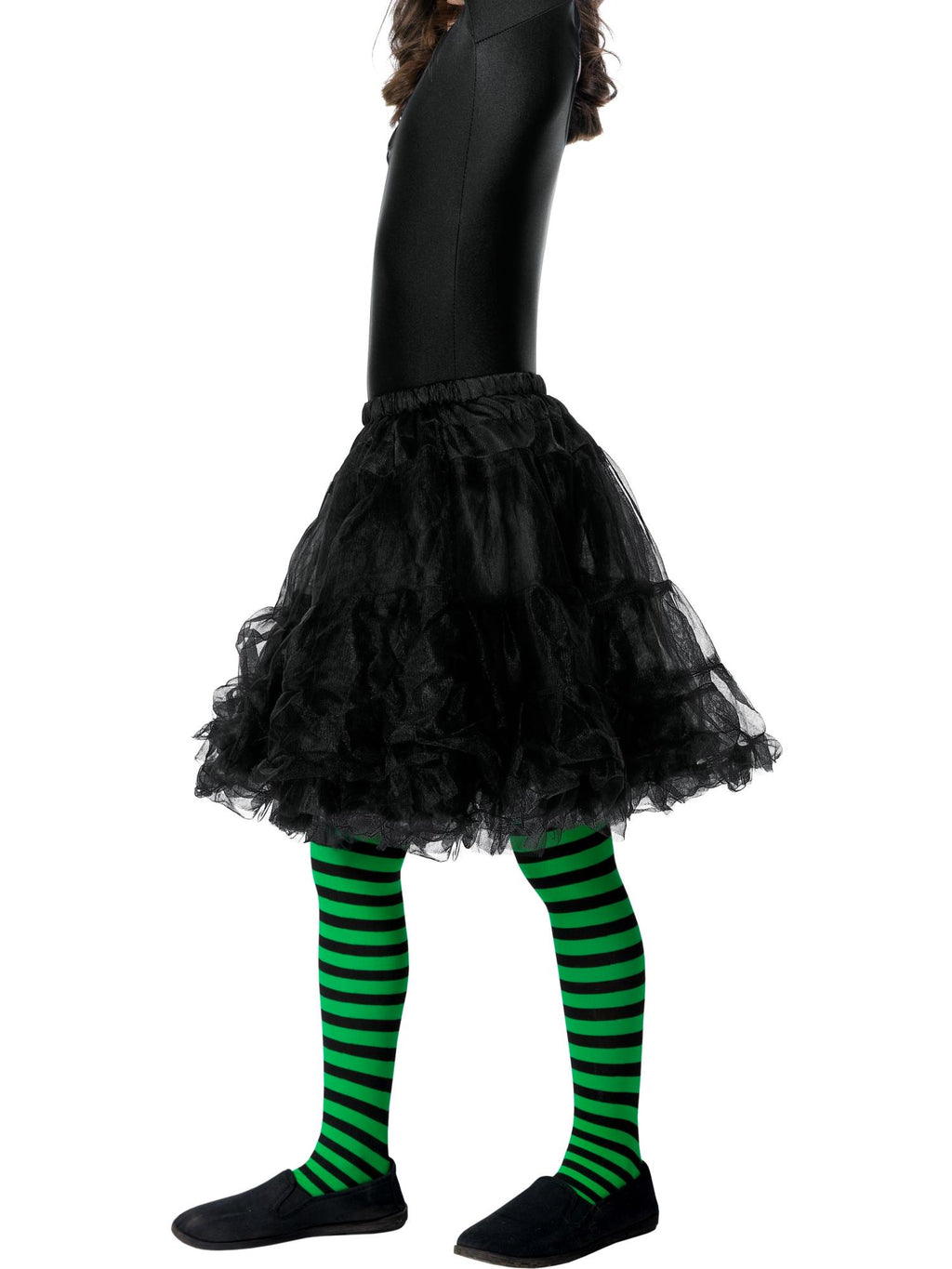 Wicked Witch Child Tights, Green-Black