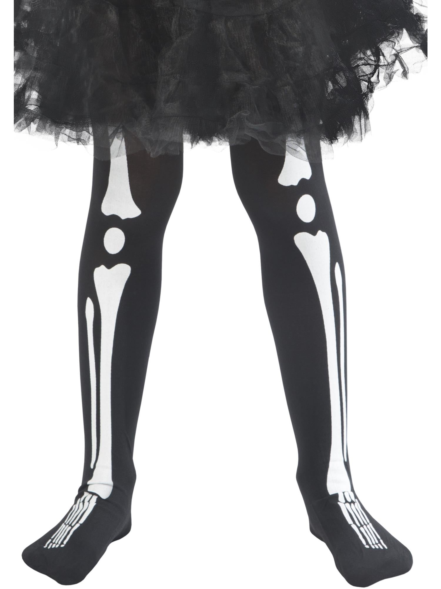 Smiffys Skeleton Tights, Child - 48158