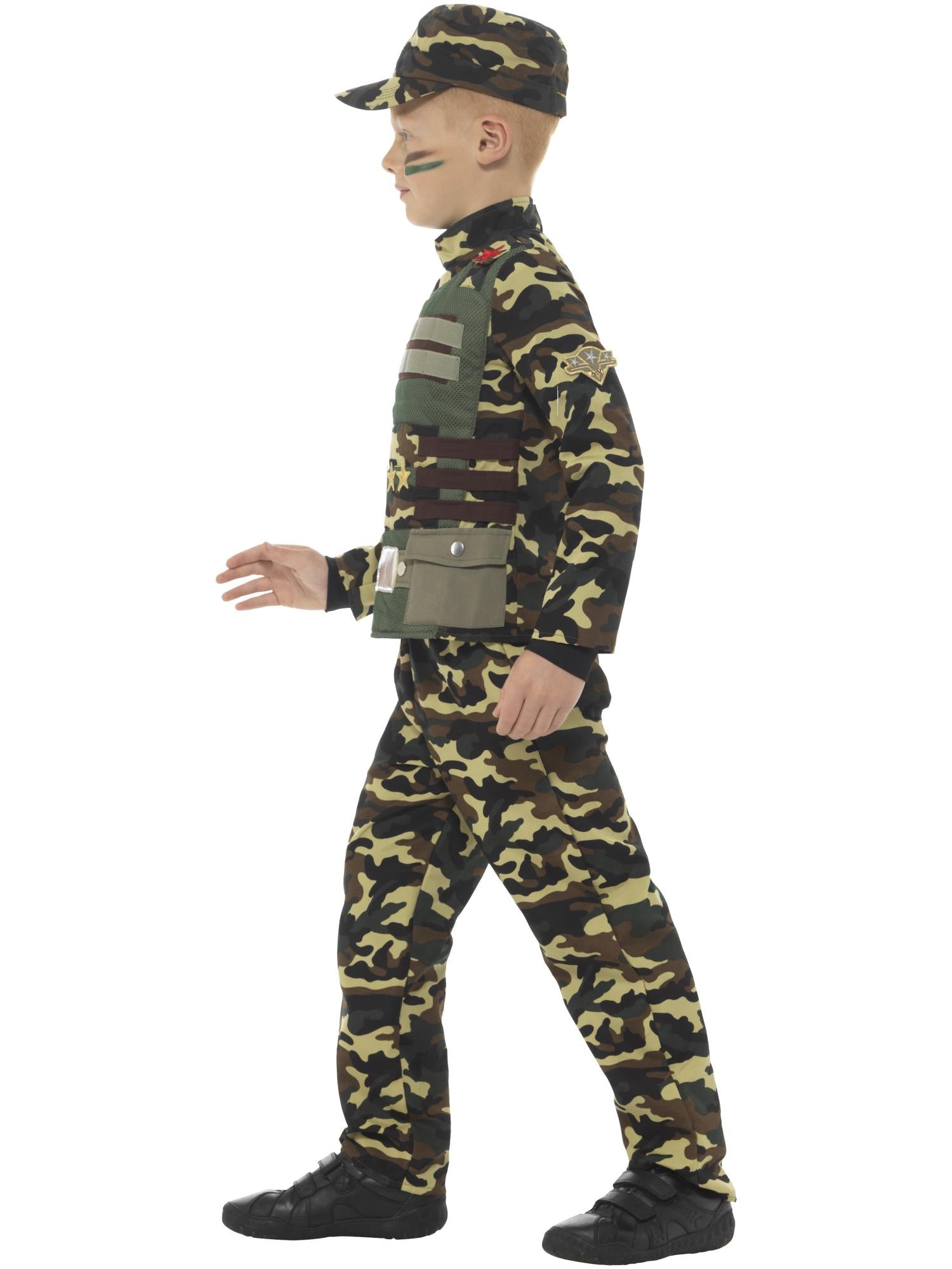 Smiffys Camouflage Military Boy Costume - 48209