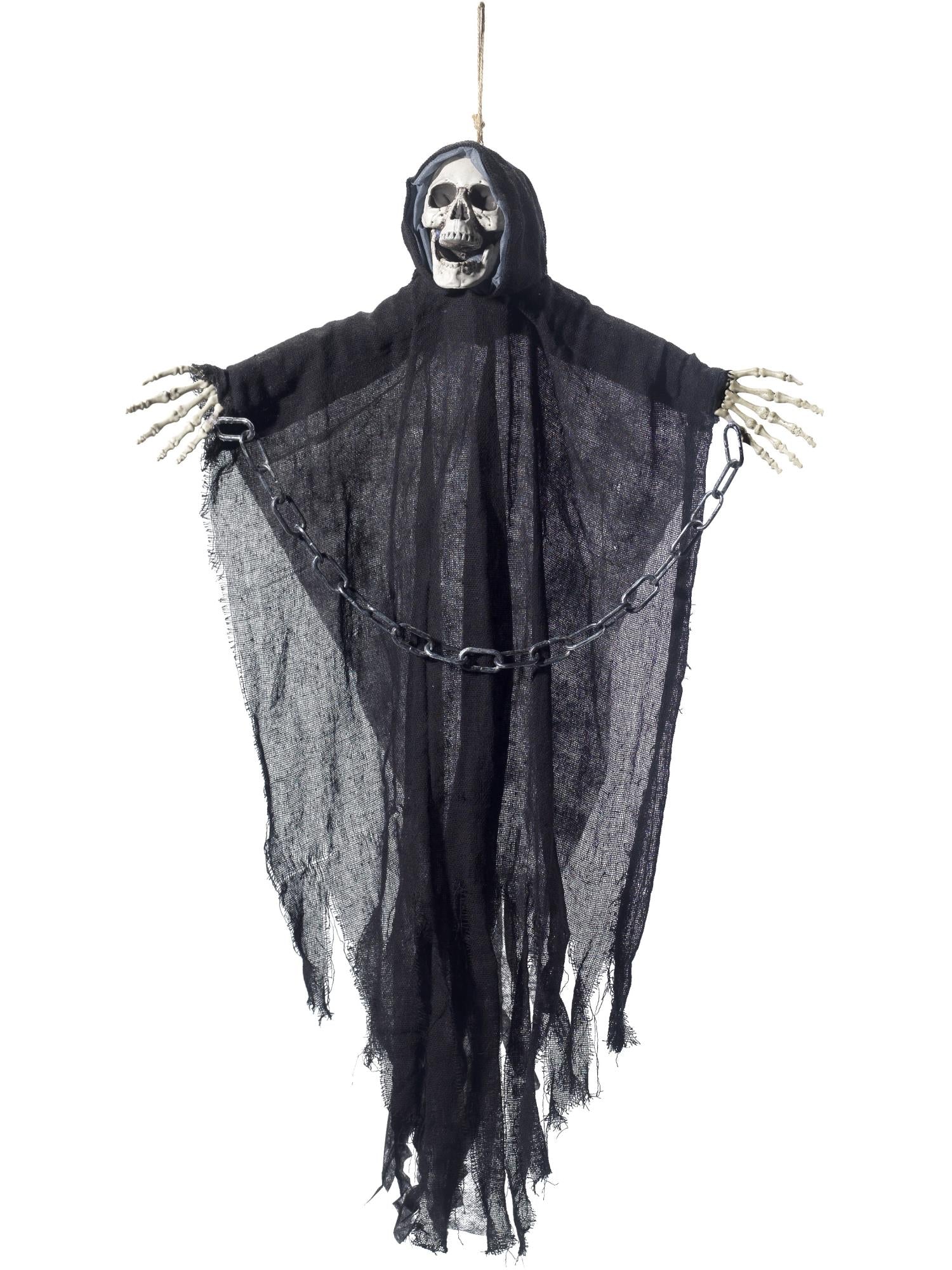 Smiffys Hanging Reaper Skeleton Decoration - 48223