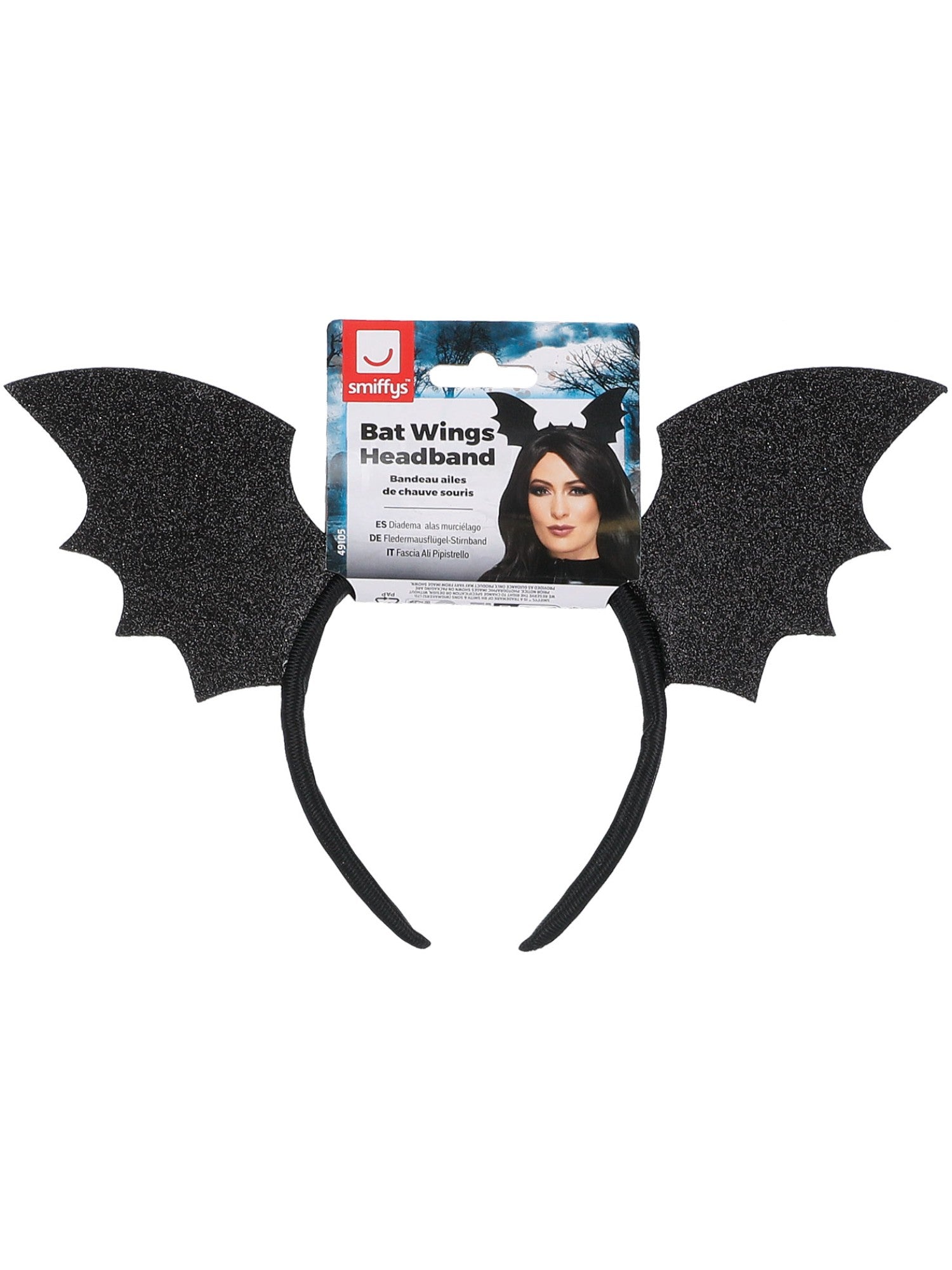 Bat Wings Headband, Black