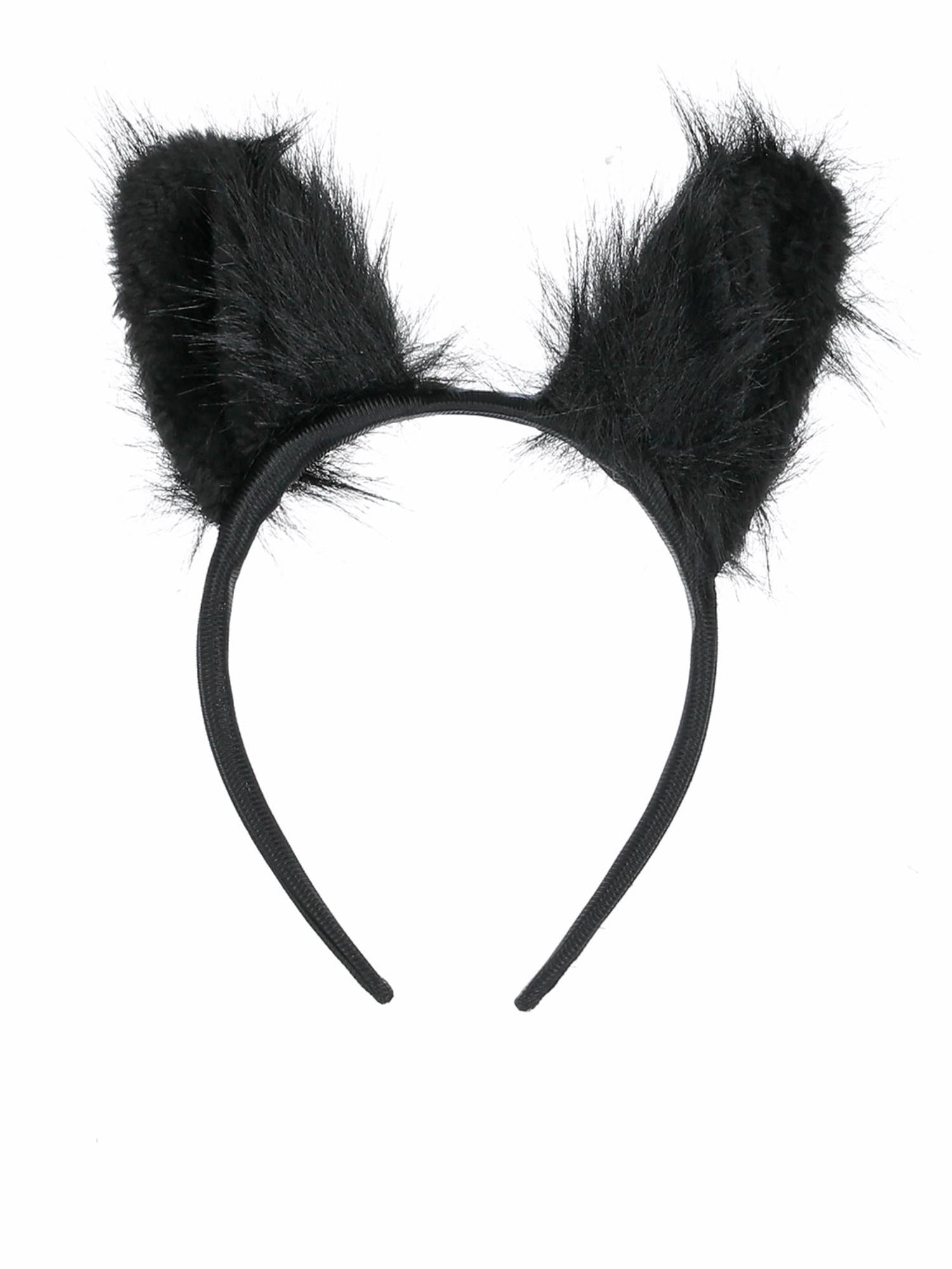 Smiffys Long Pile Fur Cat Ears - 49109