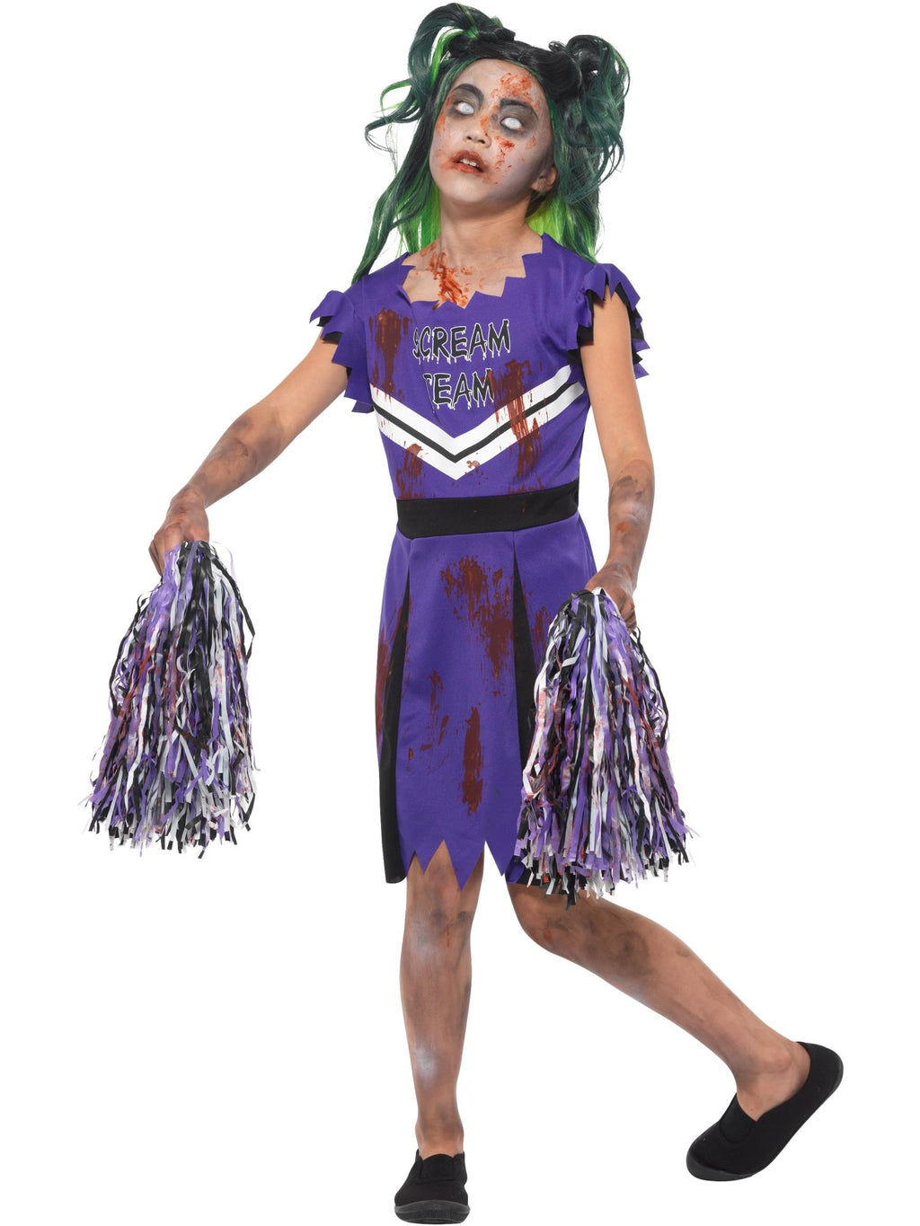 Smiffys Dark Cheerleader Child Girl's Costume - 49832