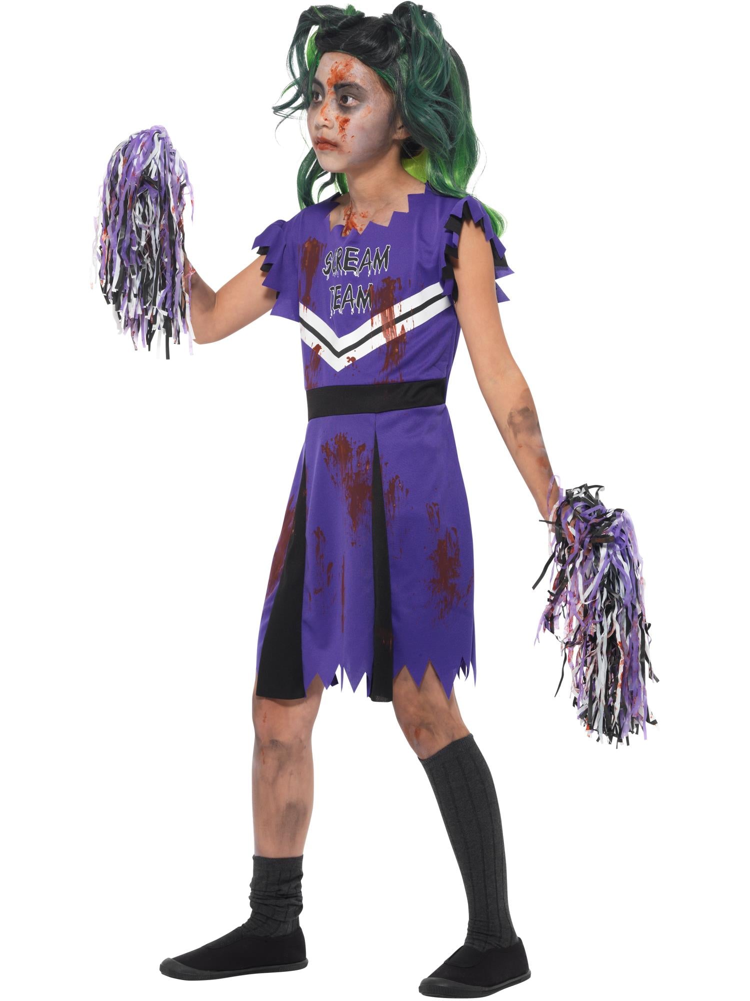 Smiffys Dark Cheerleader Child Girl's Costume - 49832