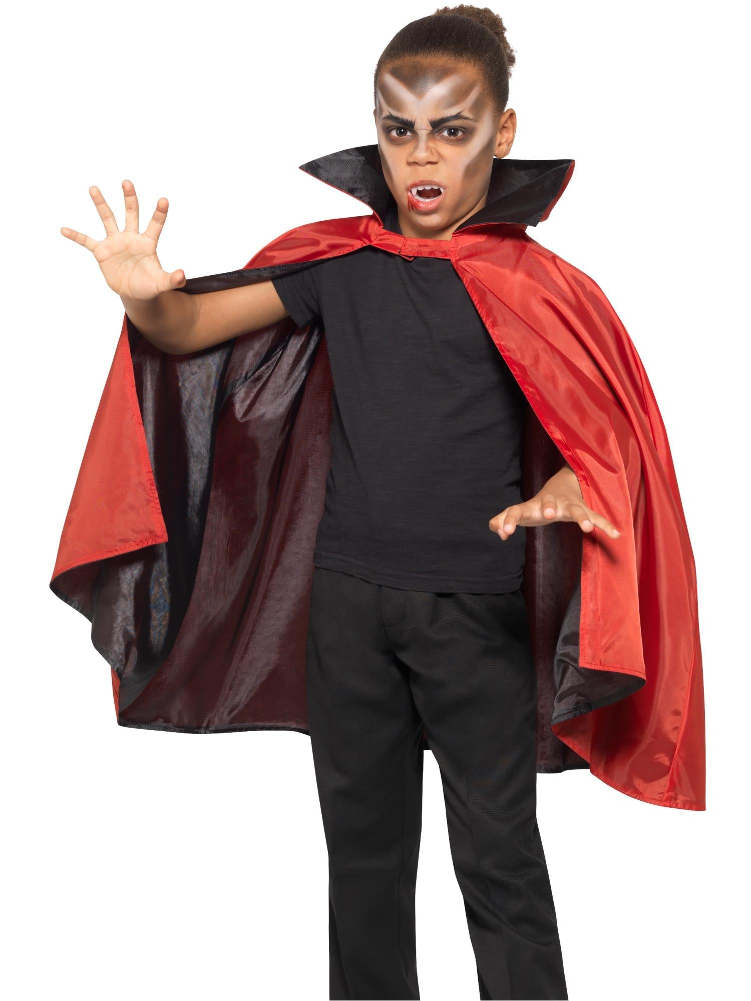 Smiffys Reversible Vampire Cape, Kids - 49843