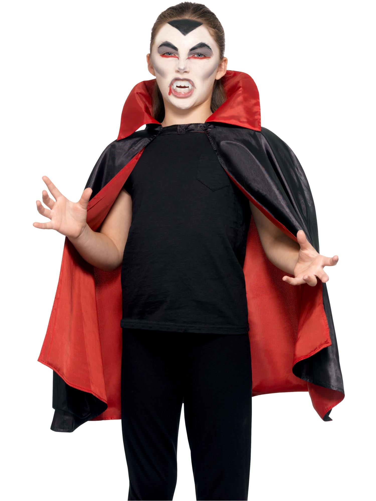 Smiffys Reversible Vampire Cape, Kids - 49843