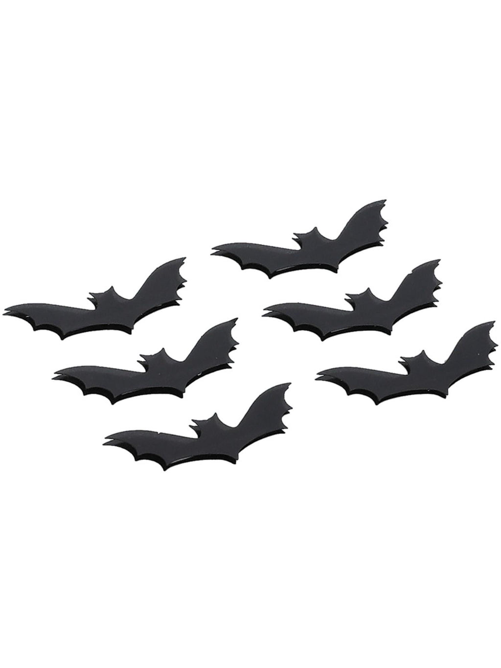 Smiffys Smiffys Make-Up FX, 3D Bat Stickers - 50818