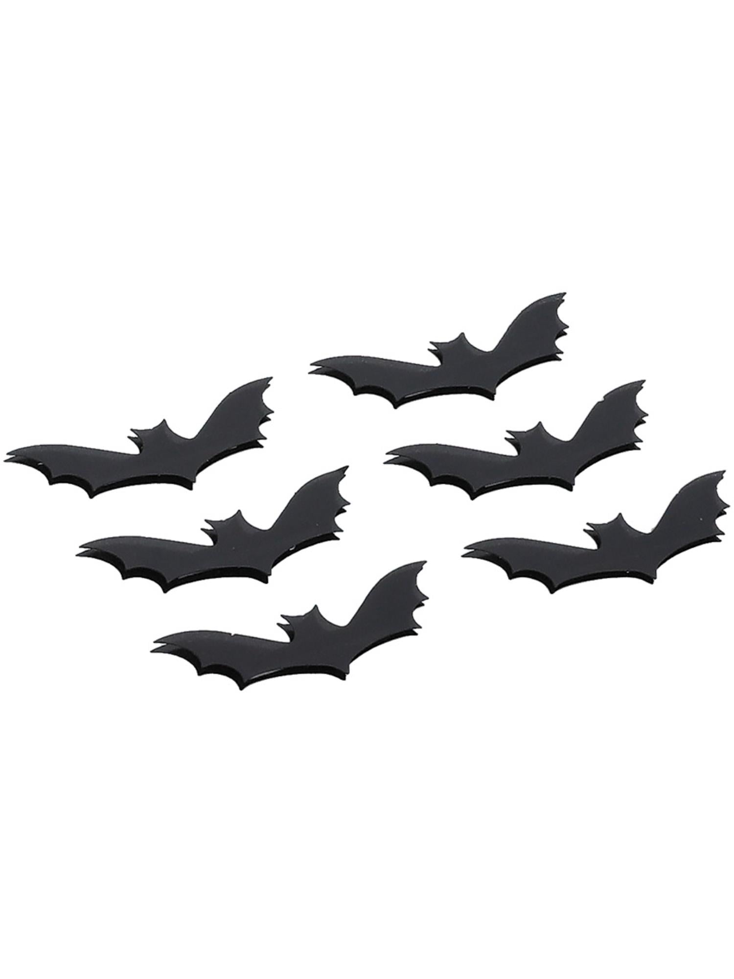 Smiffys Smiffys Make-Up FX, 3D Bat Stickers - 50818
