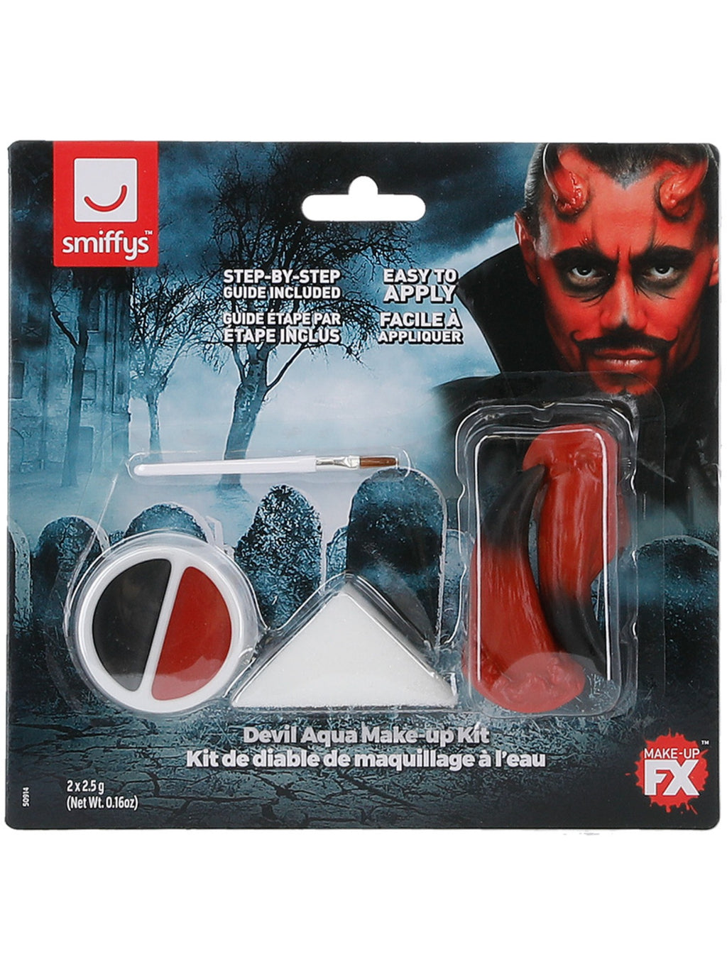 Smiffys Smiffys Make-Up FX, Devil Kit, Aqua - 50914