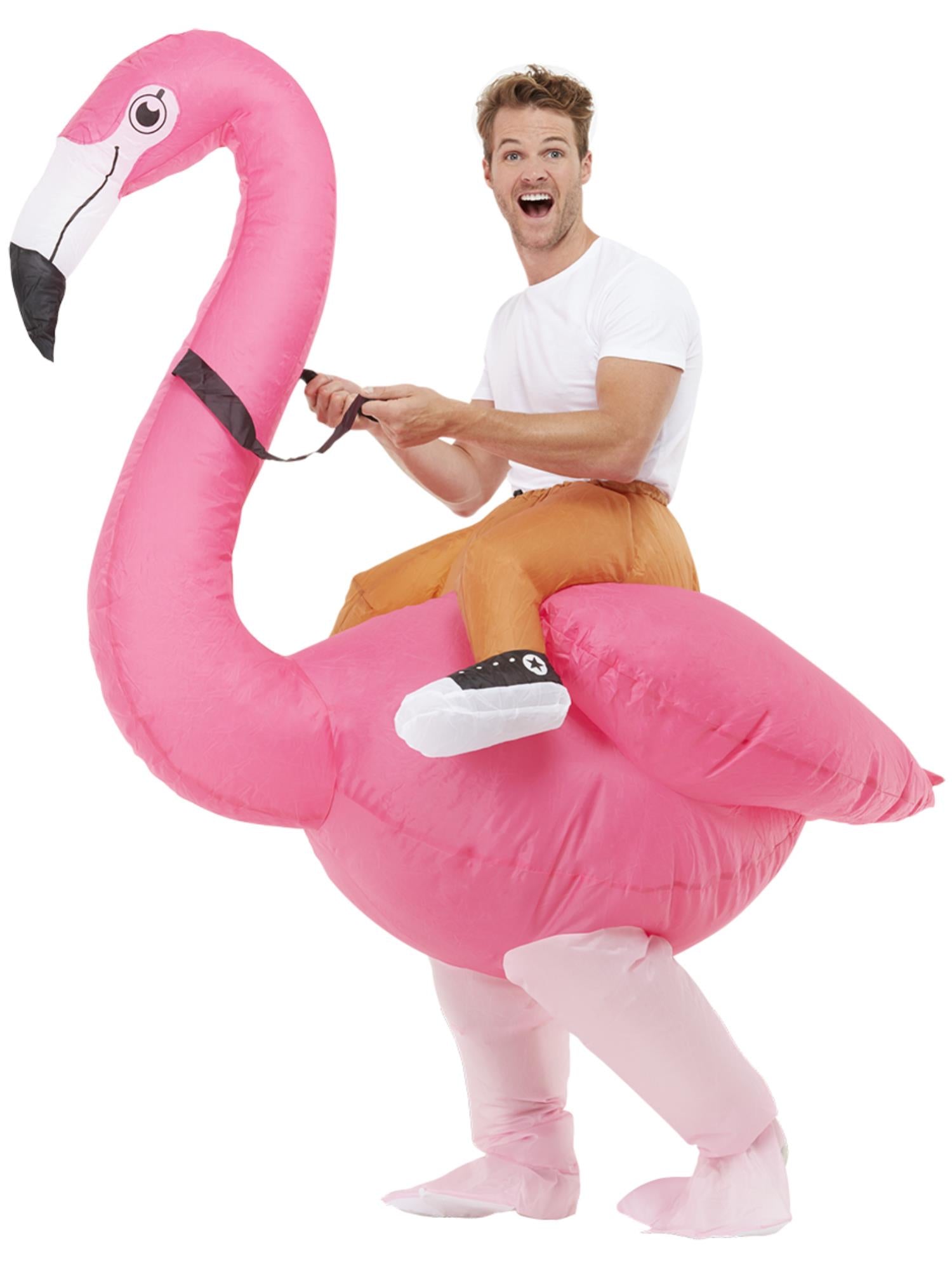 Inflatable Ride Em Flamingo Costume
