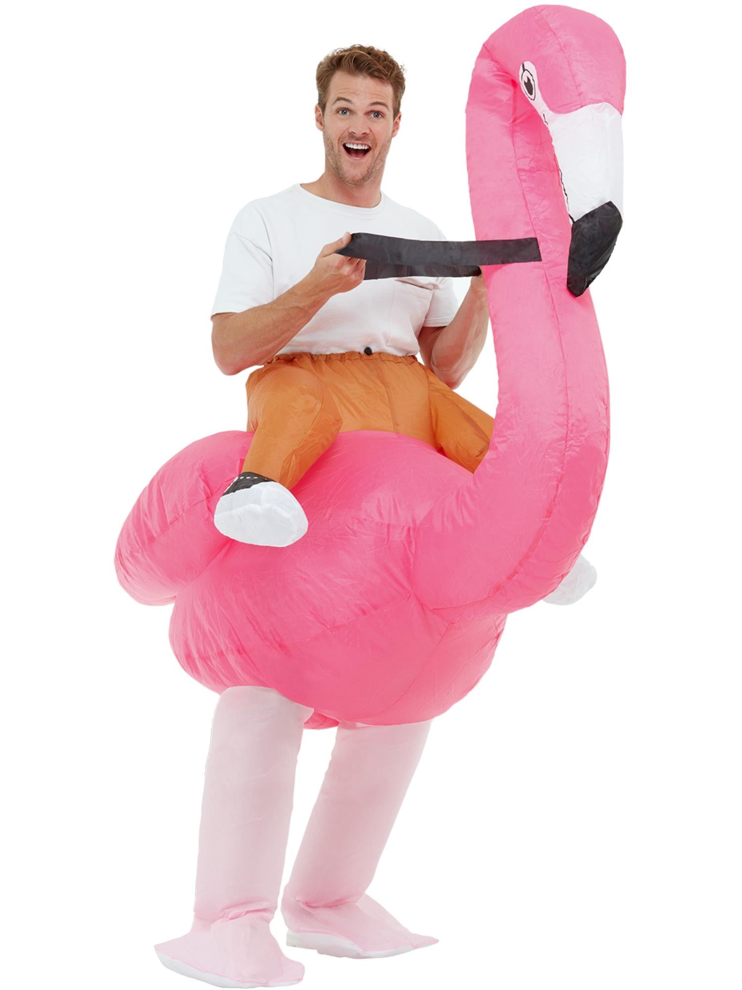 Inflatable Ride Em Flamingo Costume