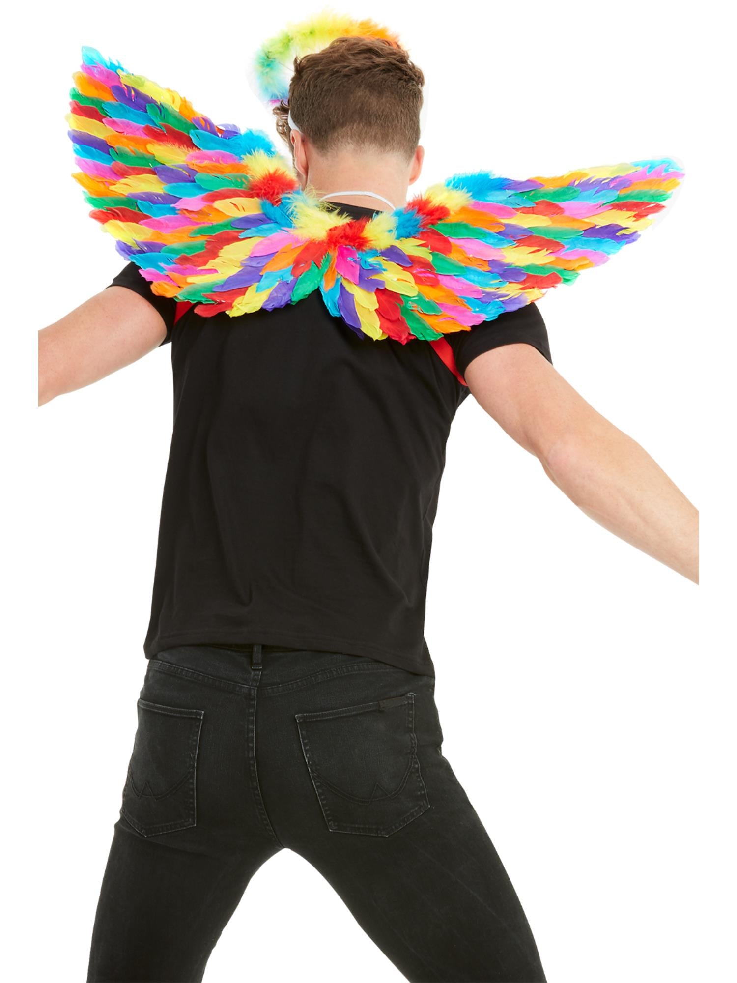 Rainbow Feather Wings