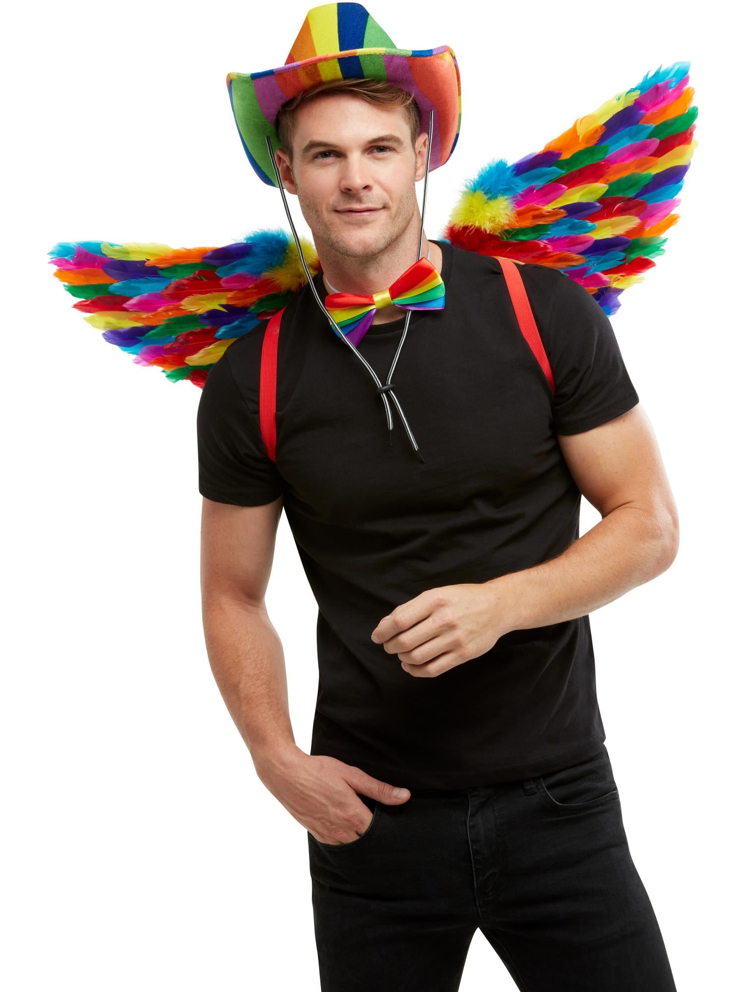 Rainbow Feather Wings