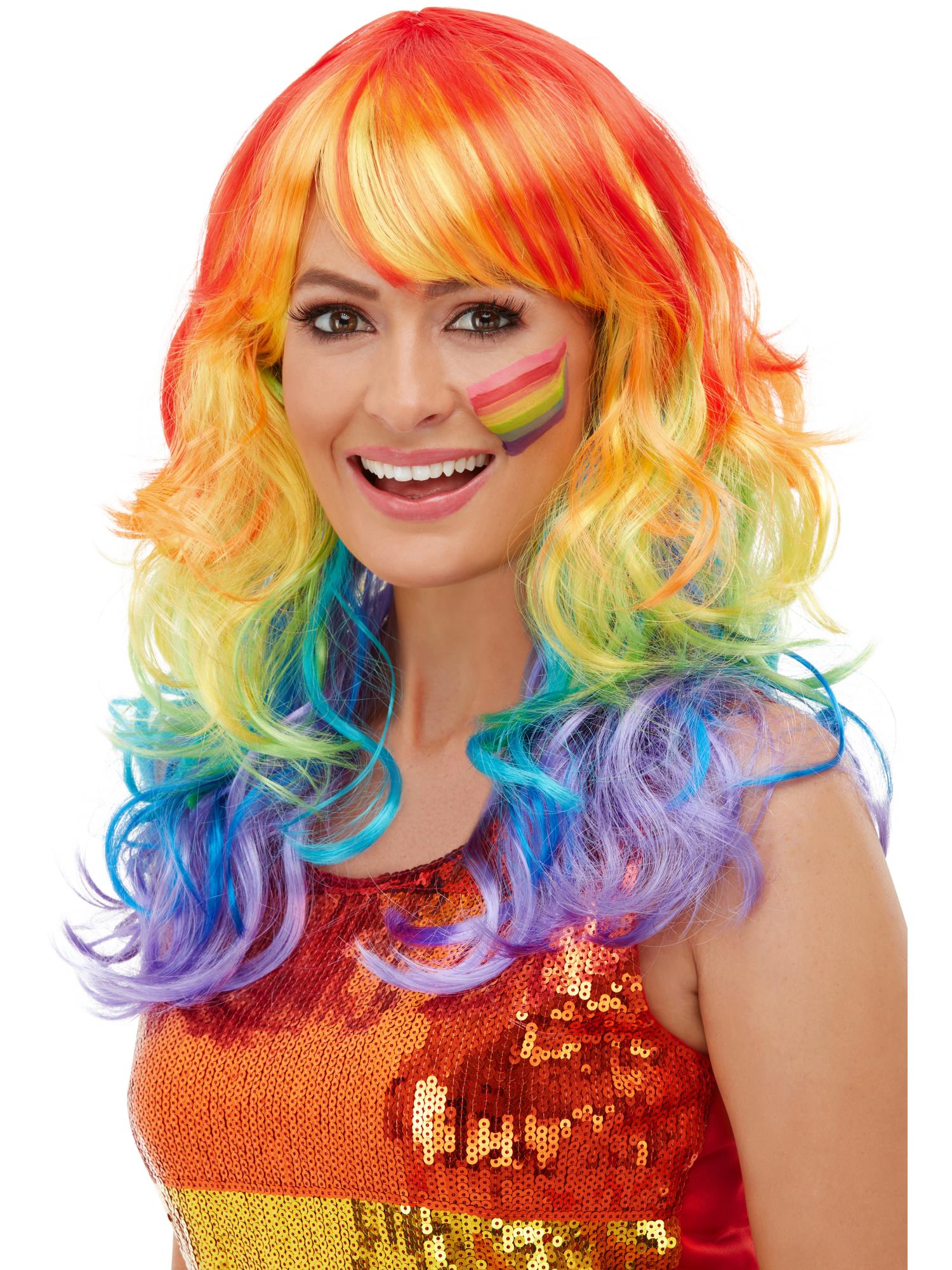 Rainbow Glam Wig