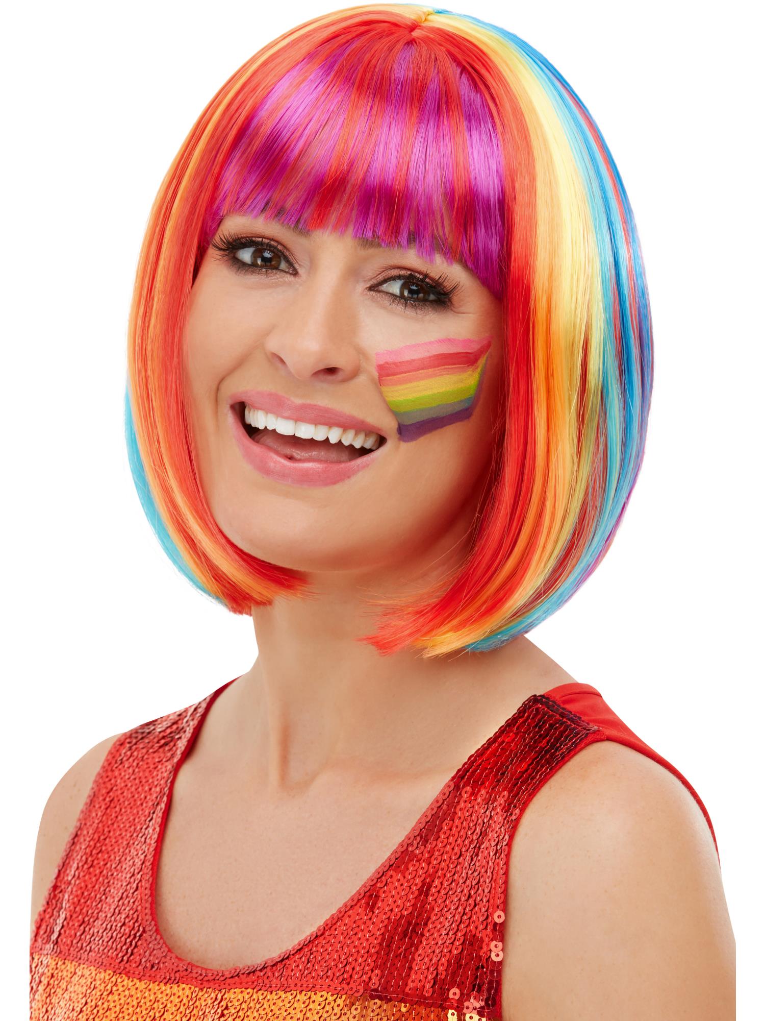 Rainbow Bob Wig