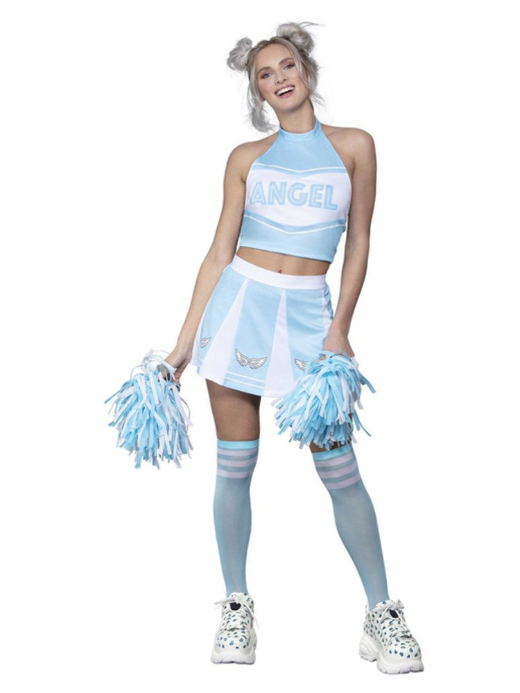 Fever Angel Cheerleader Costume, Blue