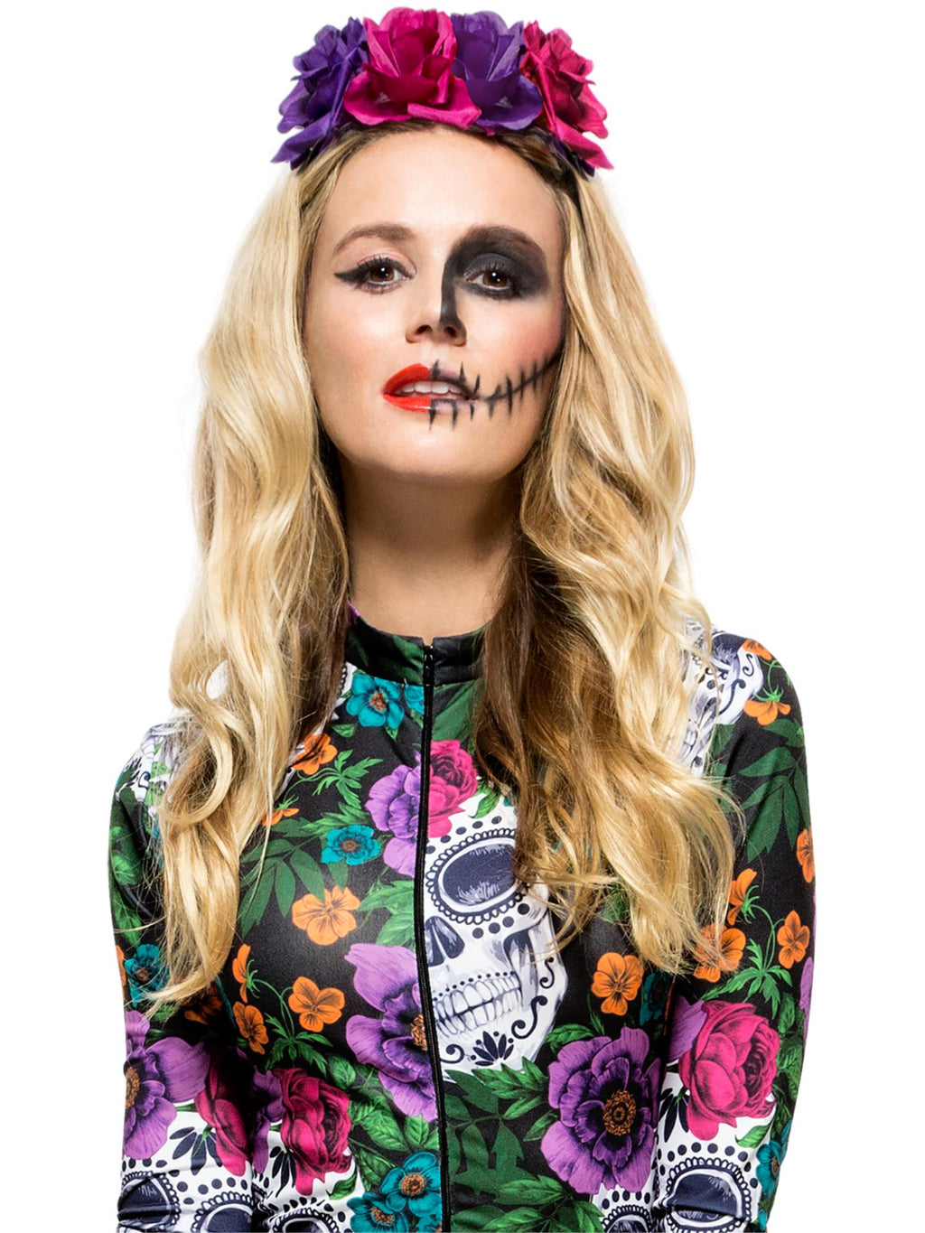 Day of the Dead Rose Headband