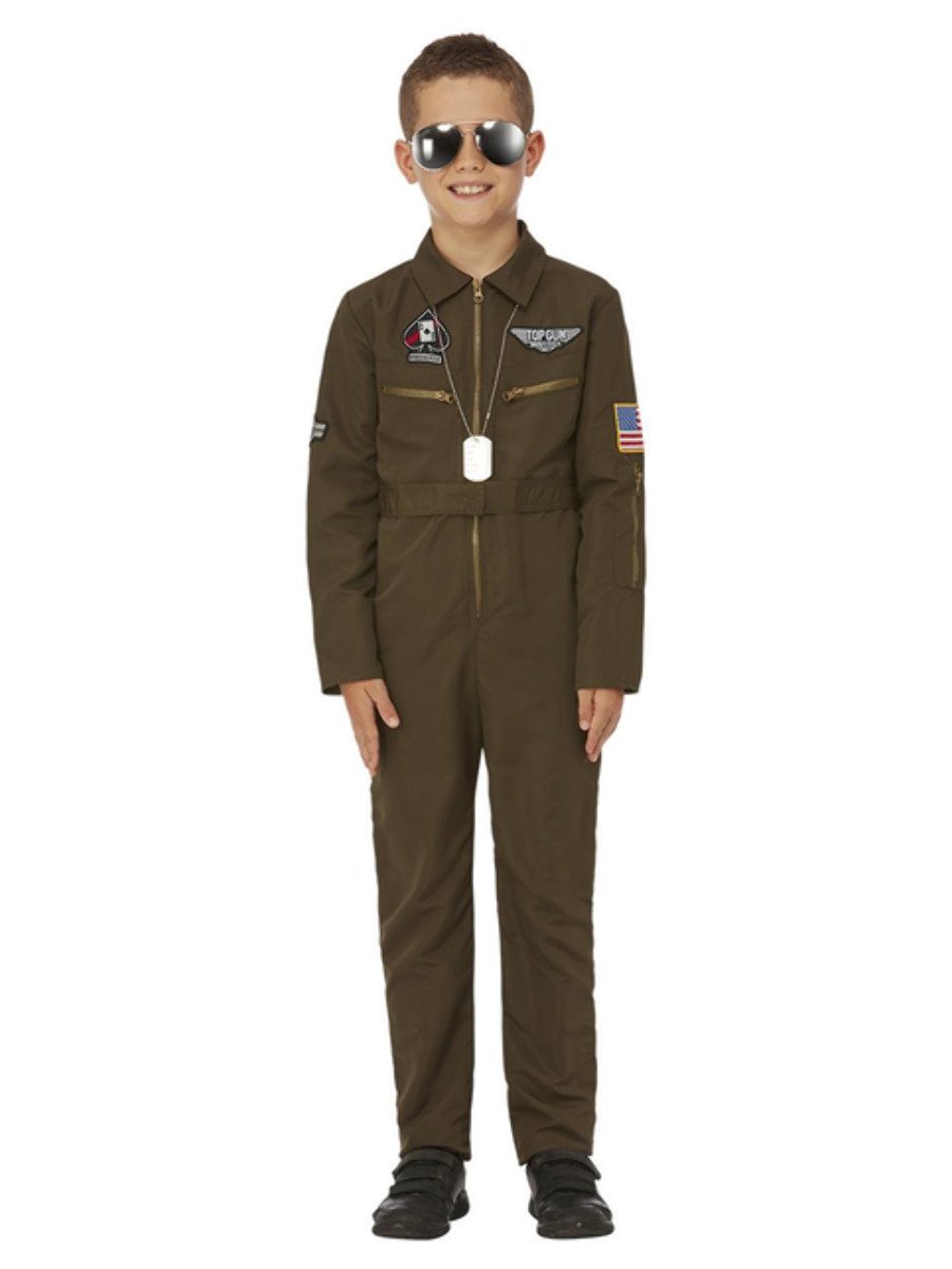 Top Gun Maverick Child's Aviator Costume, Green