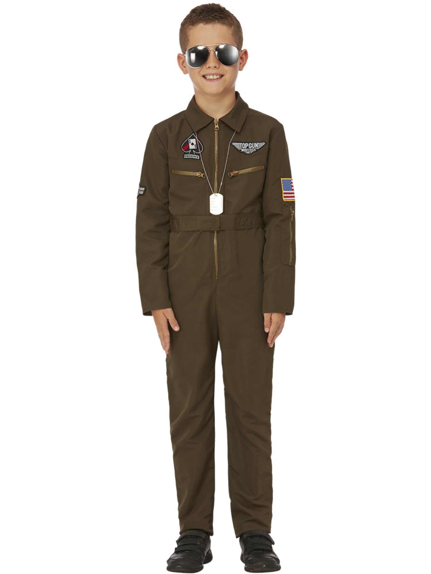 Top Gun Maverick Child's Aviator Costume, Green