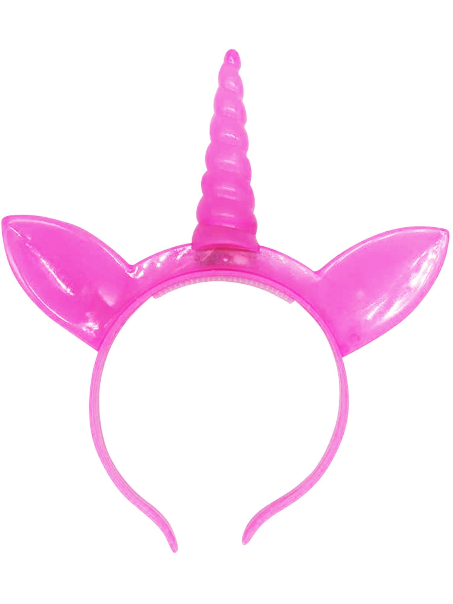 LED Light Up Unicorn Head Boppers, Assorted