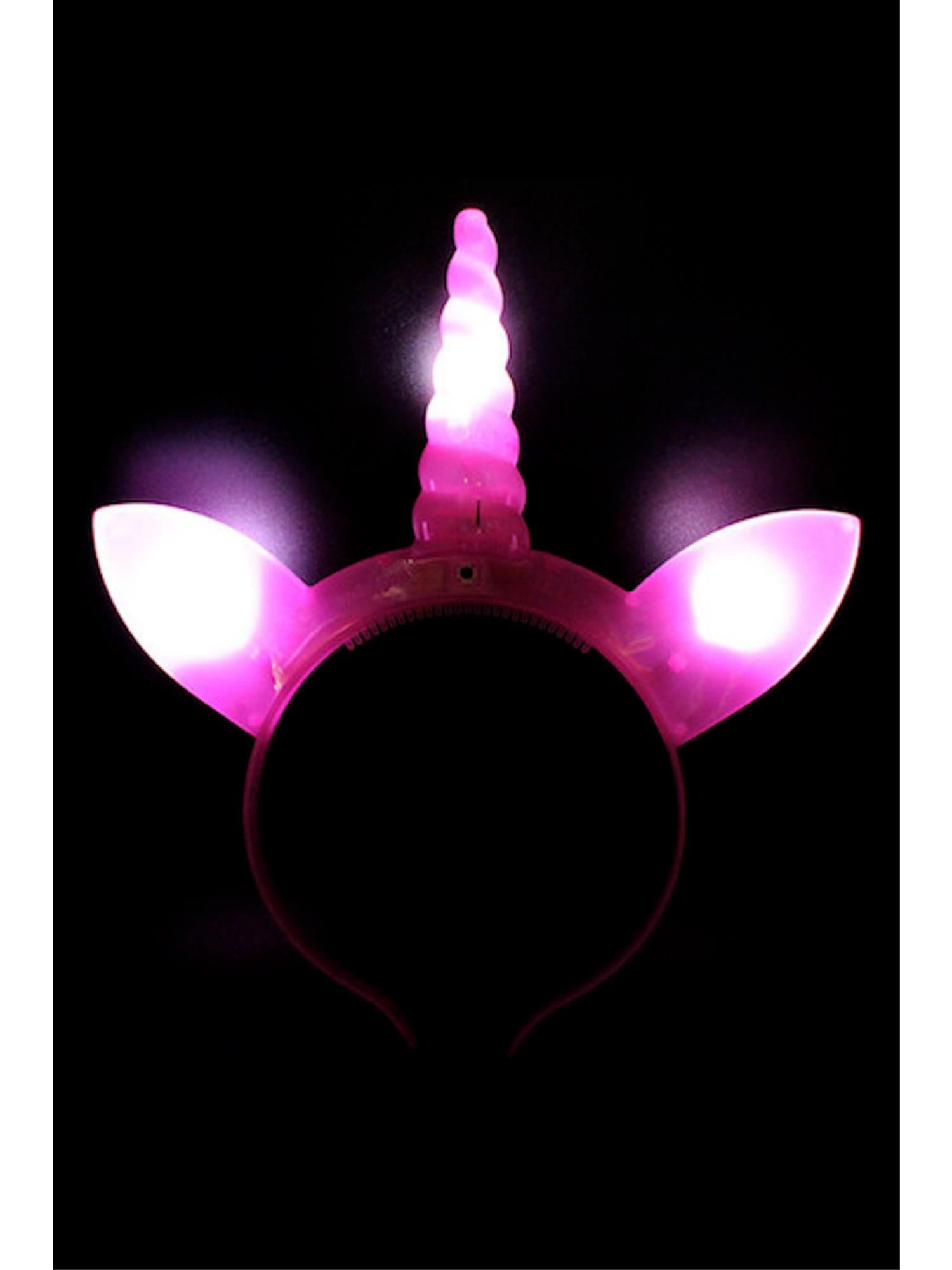 LED Light Up Unicorn Head Boppers, Assorted