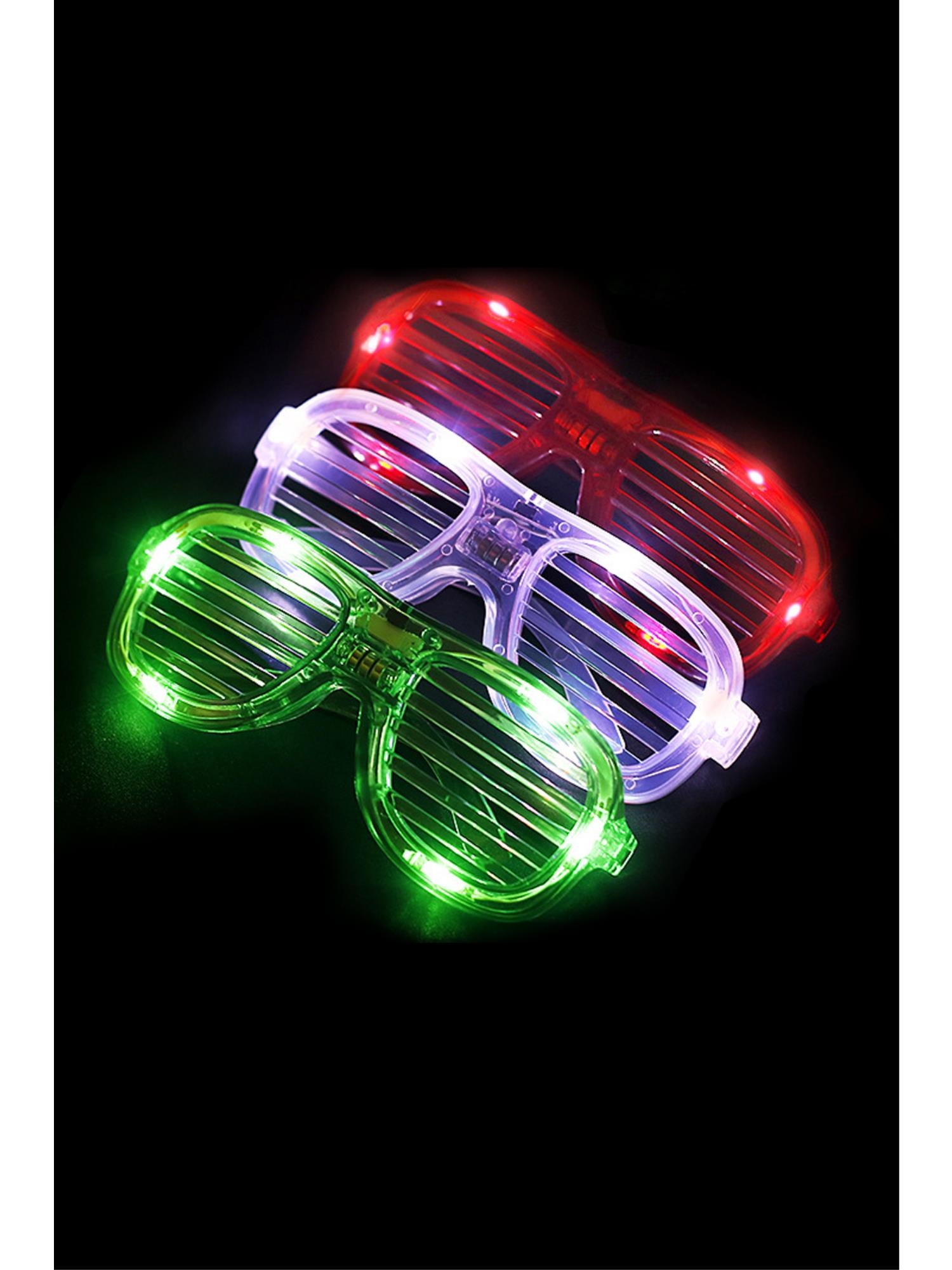 LED Light Up Shutter Glasses, Assorted