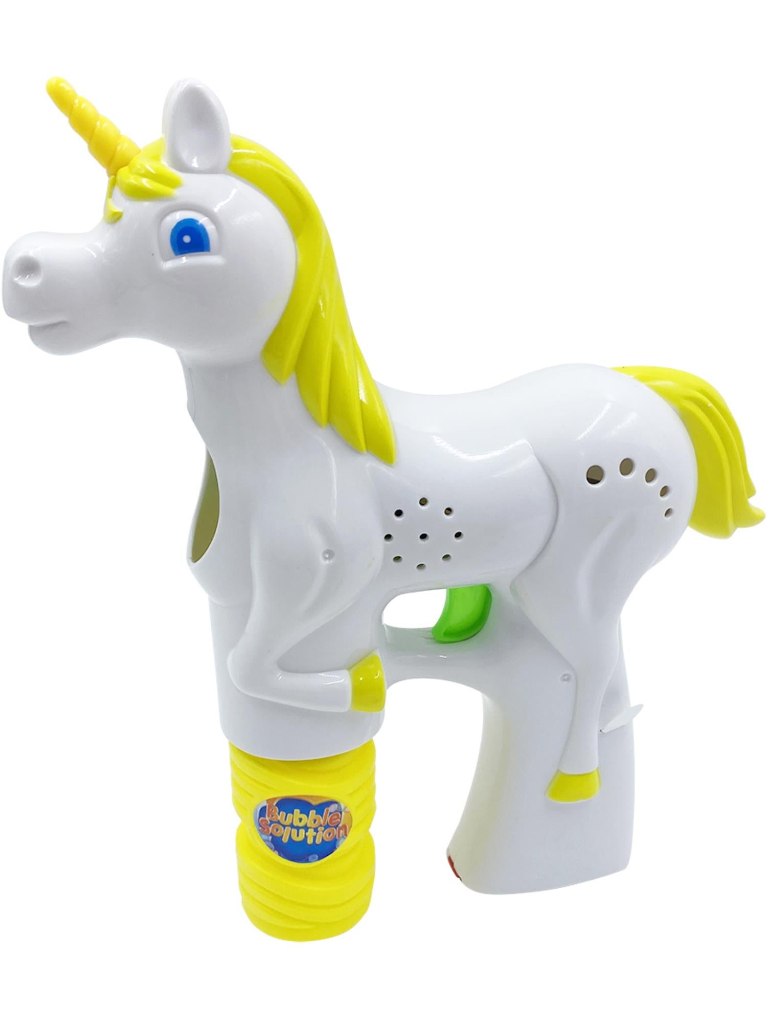 LED Light Up Unicorn Bubble Gun