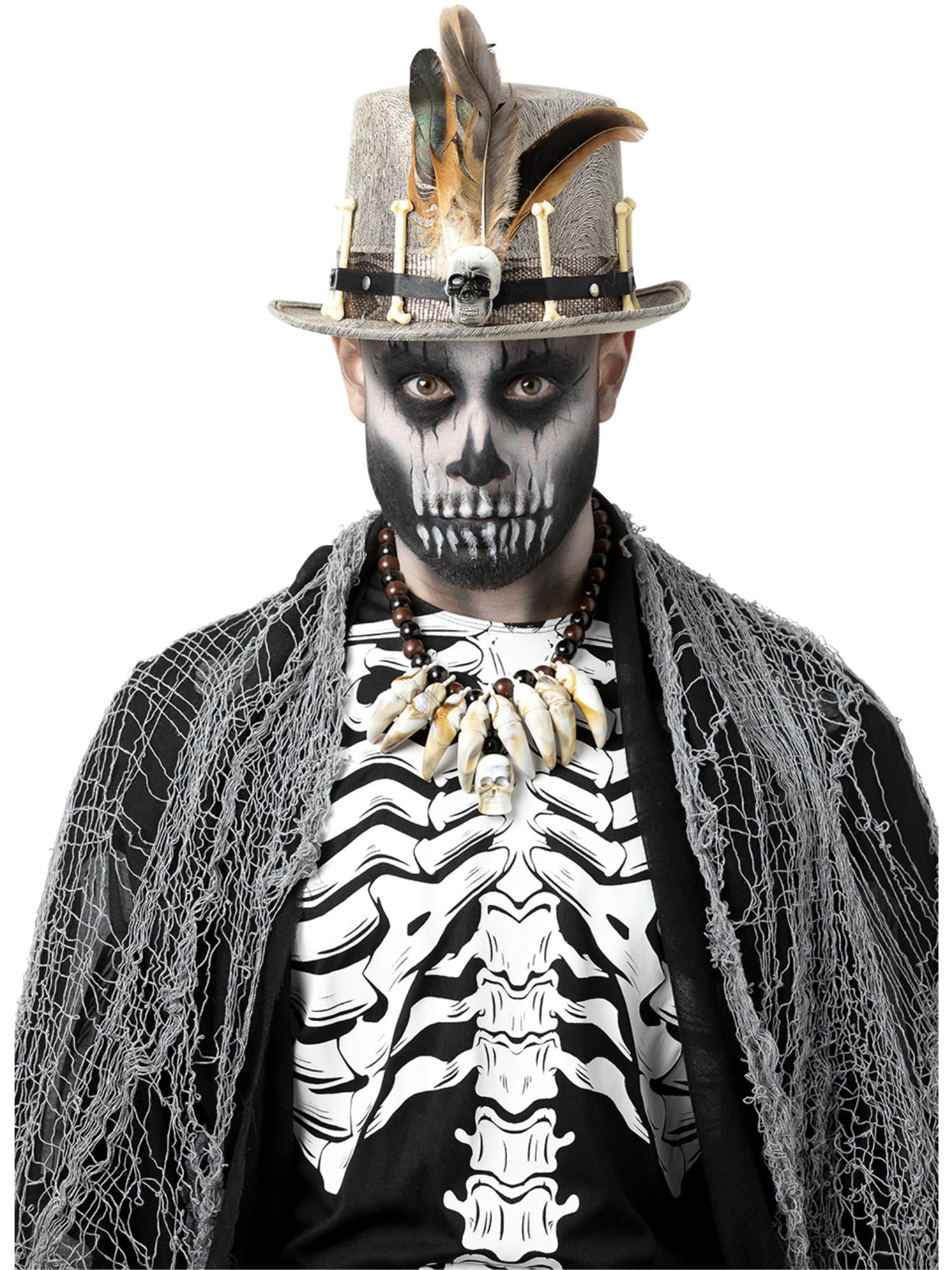 Voodoo Distressed Grey Top Hat