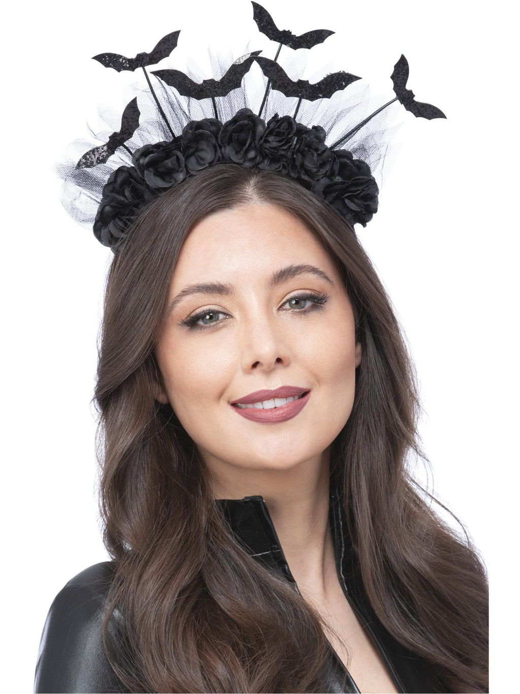 Gothic Rose & Bat Bopper Headband