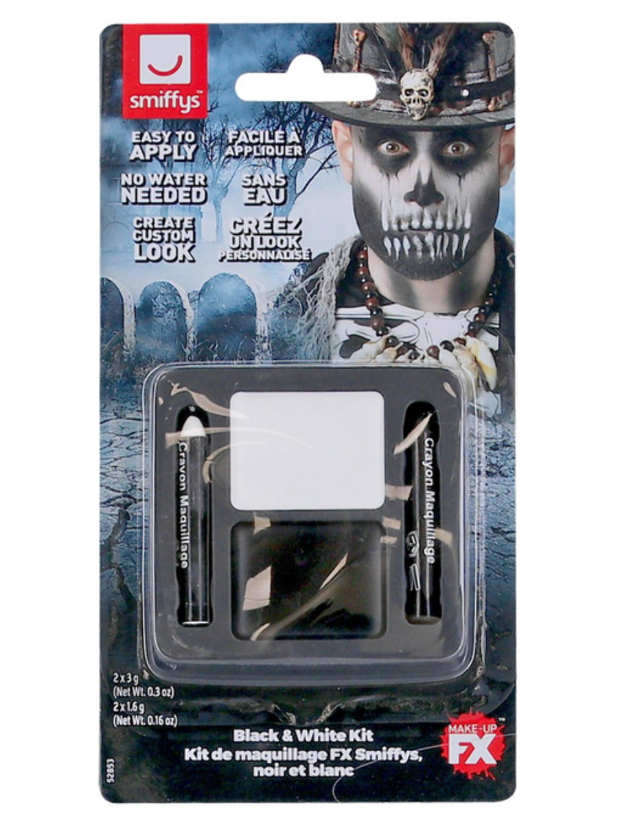 Smiffys Make-Up FX, Black & White Kit