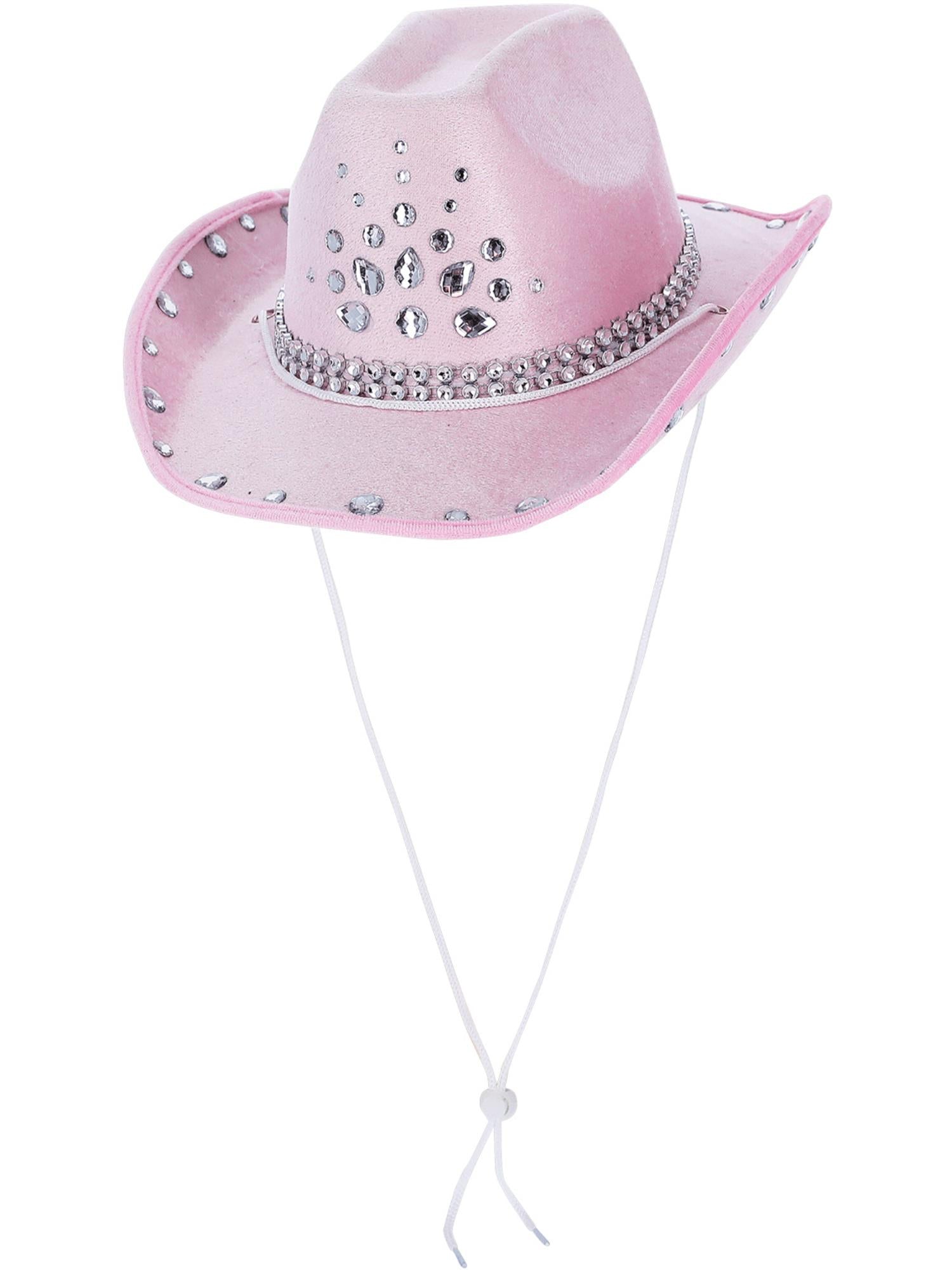 Baby Pink Rhinestone Cowboy Hat