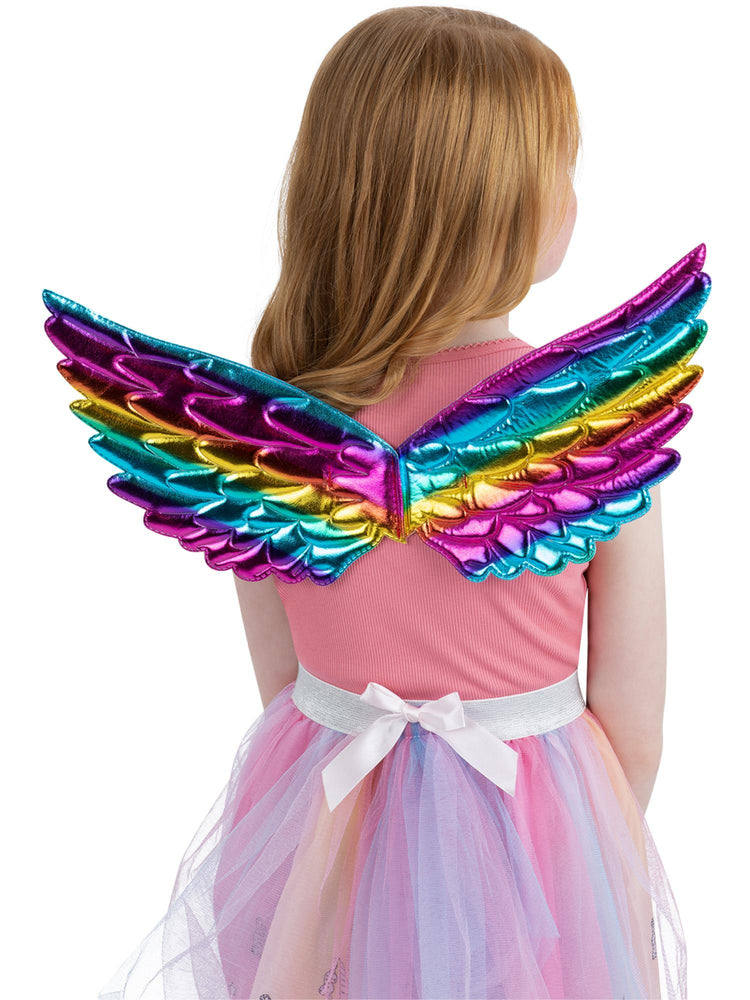 Rainbow Metallic Unicorn Wings