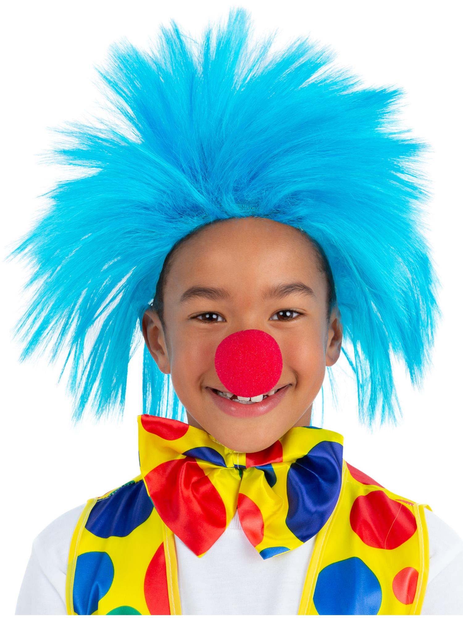 Kids Blue Spike Wig