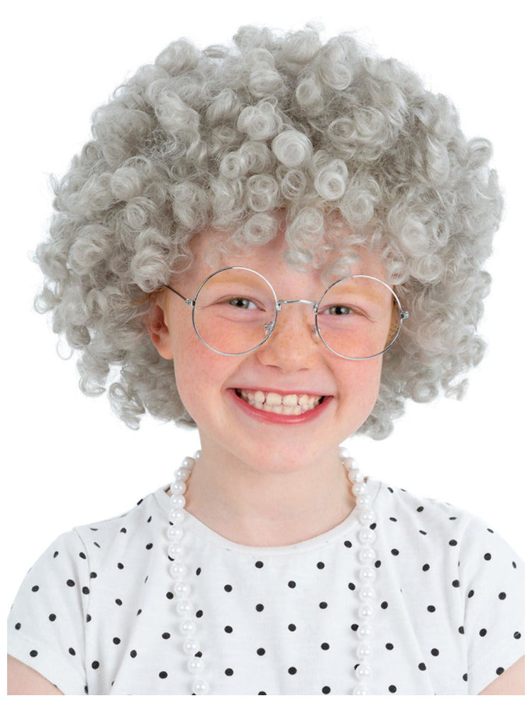 Kids Granny Perm Wig