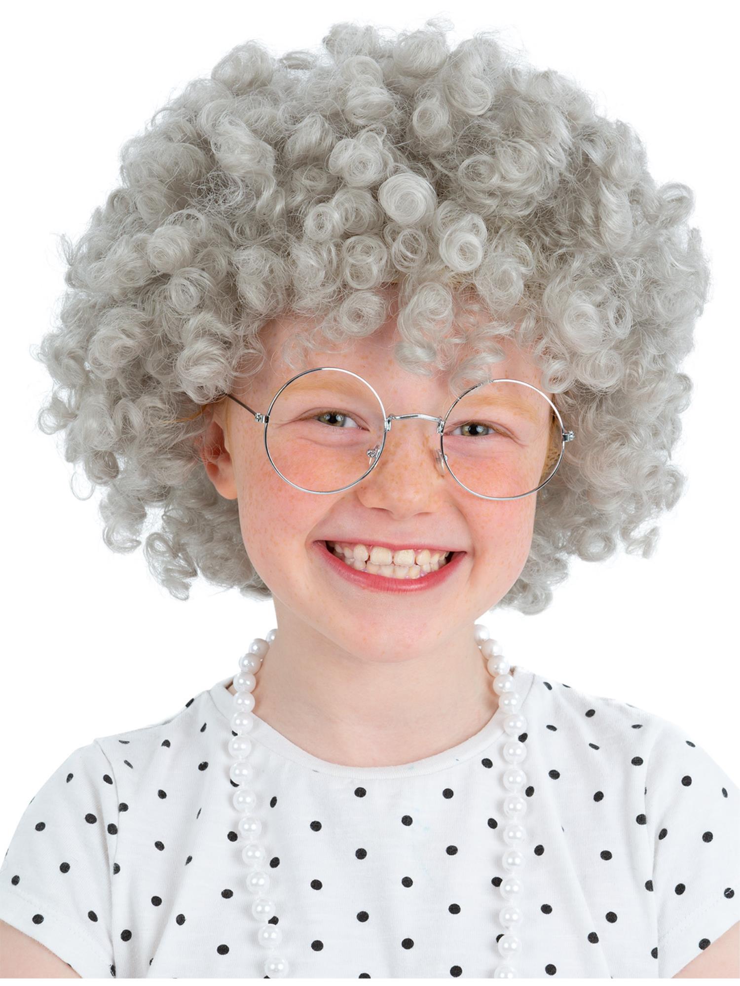 Kids Granny Perm Wig