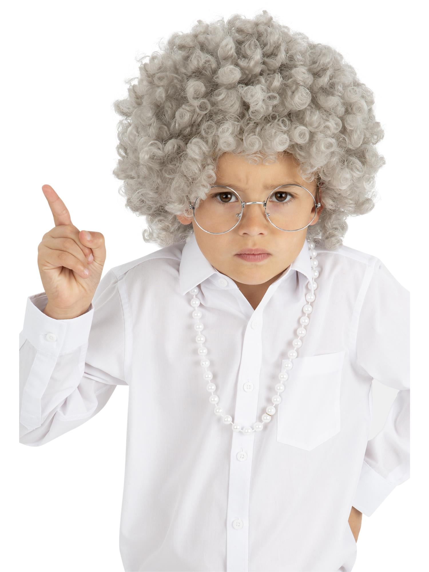 Kids Granny Perm Wig