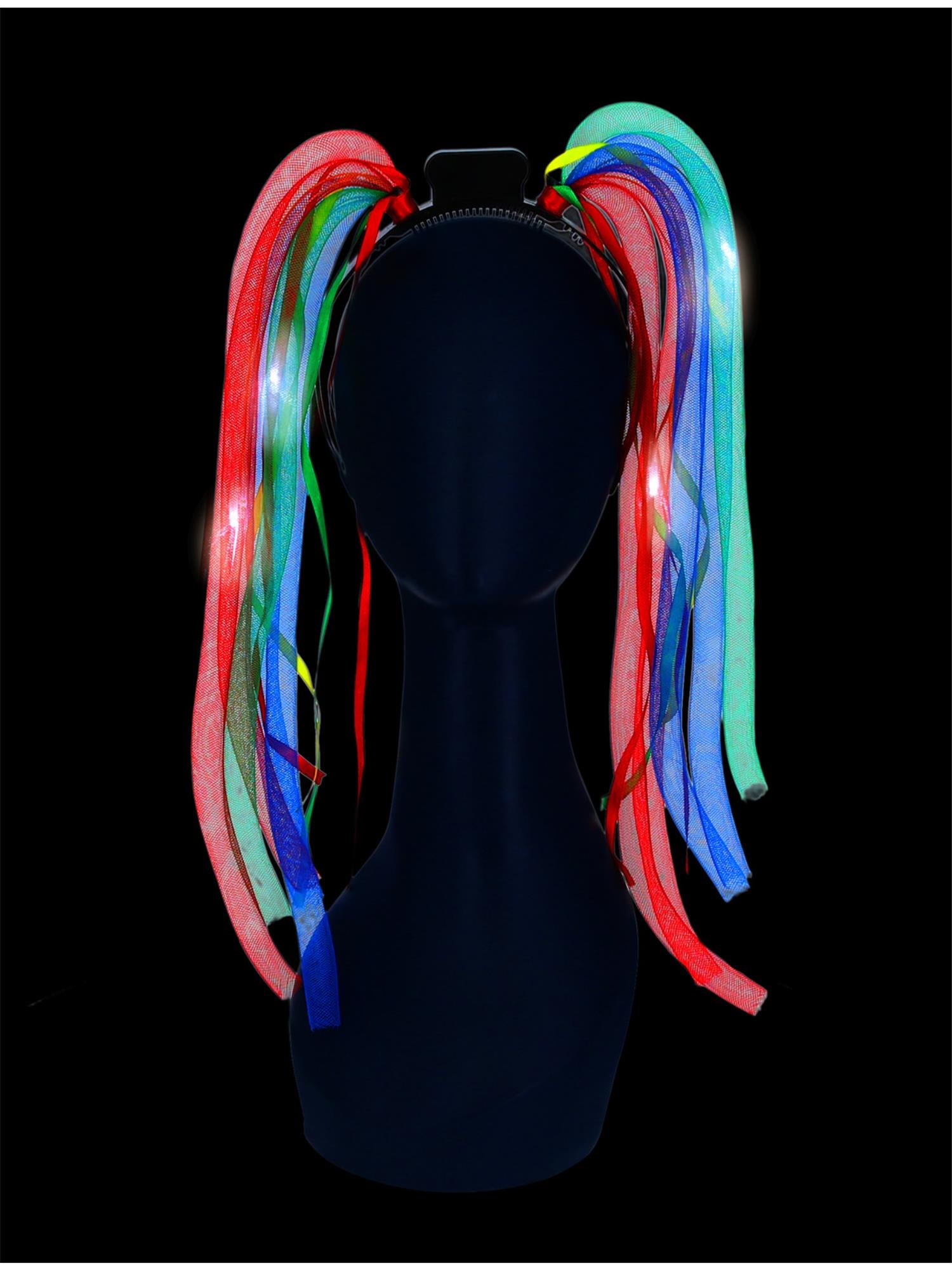LED Light Up Rainbow Spaghetti Headband