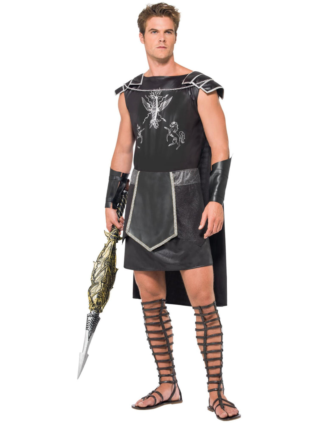 Smiffys Male Dark Gladiator Costume - 55028