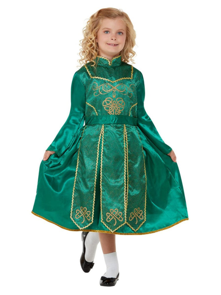 Girls Deluxe Irish Dancer Costume Alt1