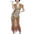 Deluxe 20s Sequin Gold Flapper Costume Alt1