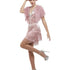 20s Vintage Pink Flapper Costume Alt1