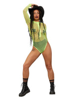 Fever Long Sleeve Zipped Bodystocking