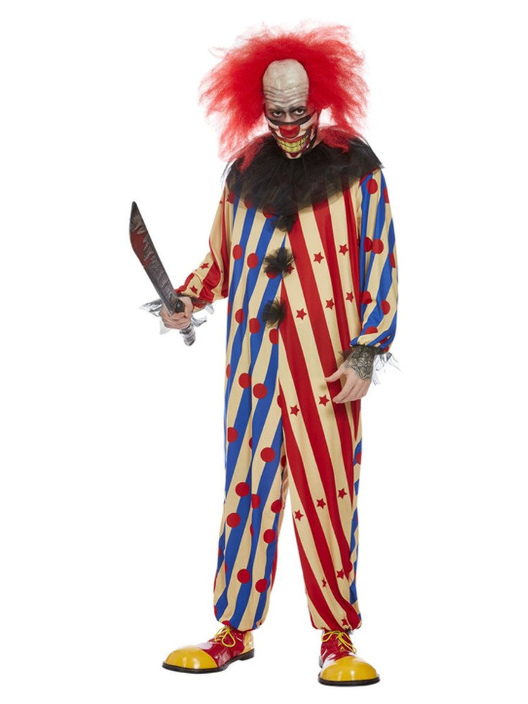 Creepy Clown Costume, Mens