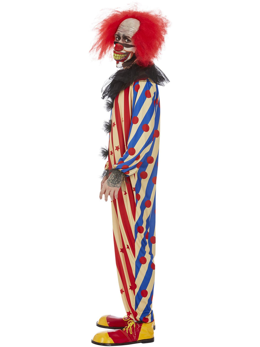 Creepy Clown Costume, Mens
