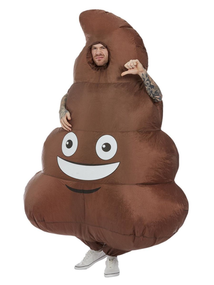 Inflatable Poop Costume, Brown