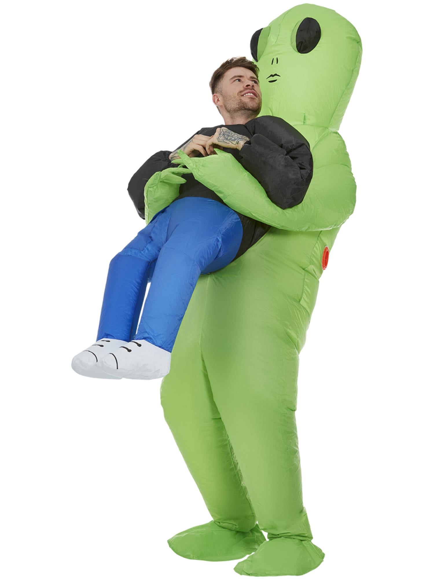Inflatable Alien Abduction Costume, Green