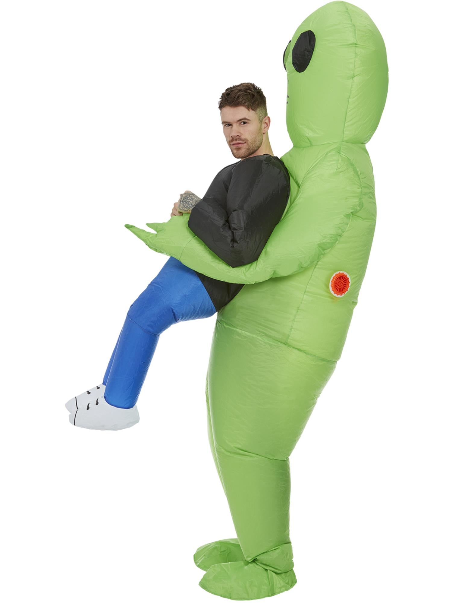 Inflatable Alien Abduction Costume, Green