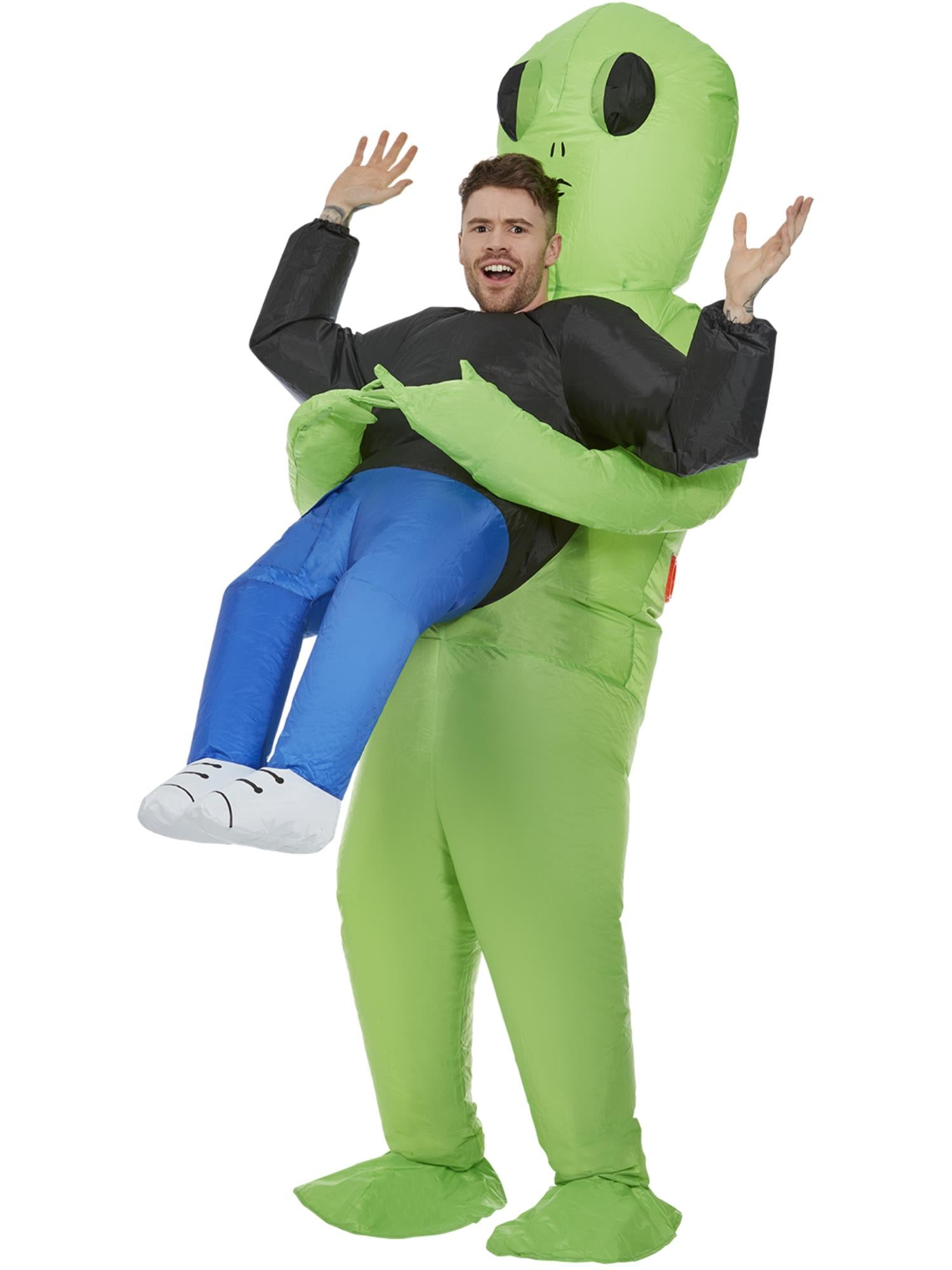 Inflatable Alien Abduction Costume, Green